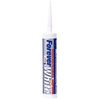 Everbuild Forever White Silicone Sealant 295ml White