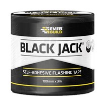 Everbuild Black Jack Flashing DIY Self Adhesive Tape 100mm x 3mtr Lead Look