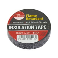 Timco 25m x 18mm PVC Insulation Tape Black