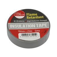 Timco 25m x 18mm PVC Insulation Tape Grey