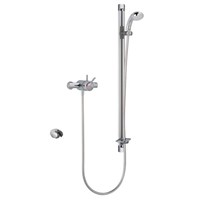 Mira Select Flex Thermostatic Exposed Shower Valve with Exposed Variable Kit Chrome / Brushed Chrome