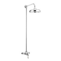Mira Realm Exposed Thermostatic Shower Valve with Rigid Kit & Deluge Head Chrome