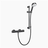 Mira Relate EV Single Outlet Bar Shower Valve - Matt Black