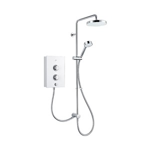 Mira Décor Dual 10.8kw Electric Shower White