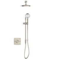 Mira Evoco Dual Outlet Shower Valve with Hydroglo Technology Brushed Nickel