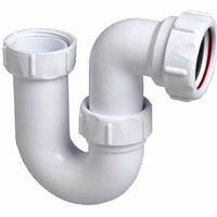 Marley Multikwik 40mm Swivel P Low Level Bath Trap White