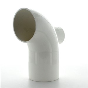 Marley 90mm WC Manifold Adjustable Spigot Bend with 50mm Boss White