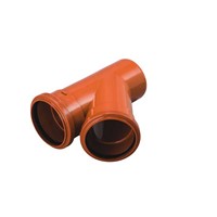 Marley 110mm x 45 Degree Solid Wall Equal Branch - Socket/Spigot