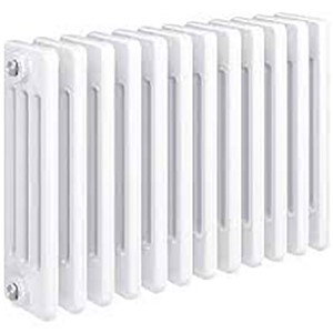 Myson 450mm H x 1400mm L 2 Column Horizontal Radiator White - Output 1015w