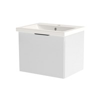 Inspirations Source 565mm Wall Hung Single Drawer Unit White Gloss