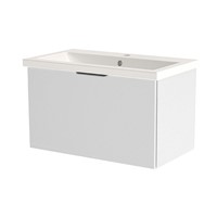 Inspirations Source 765mm Wall Hung Single Drawer Unit White Gloss