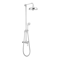 Mira Realm Exposed Thermostatic Shower Valve with Rigid Diverter Kit & Deluge Head Chrome