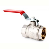 Inta iball 3/8" Female Ball Valve - Red Lever Handle