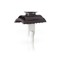 Alpha CD Ridge Flue Terminal Dark Brown