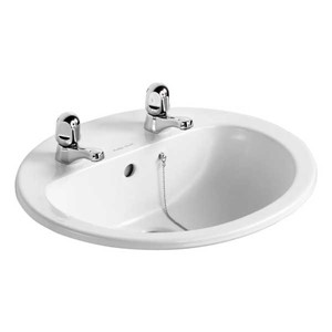 Armitage Shanks Orbit 21 Vanity Basin 55cm 2 Tap Hole