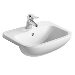 Armitage Shanks Profile 21 Semi Recessed Basin 1 Tap Hole