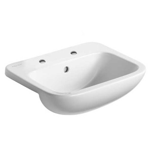 Armitage Shanks Profile 21 Semi Recessed Basin 2 Tap Hole