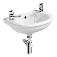 Armitage Shanks Dorex  Wall Basin 45cm 2 Tap Hole