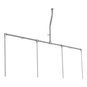 Armitage Shanks Stainless Steel Sparge Pipes for Range of Four - Exposed