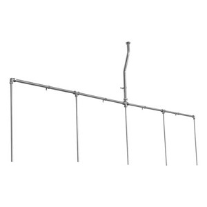 Armitage Shanks Stainless Steel Sparge Pipes for Range of Five - Exposed
