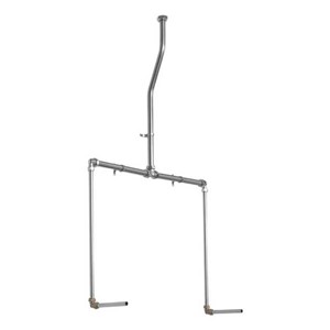 Armitage Shanks Stainless Steel Sparge Pipes for Range of Two - Concealed
