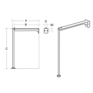 Armitage Shanks Belfast Sink 65cm SS Legs & 355mm Bearers Set