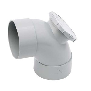 Marley 110mm Access Bend Double Solvent Socket - Grey