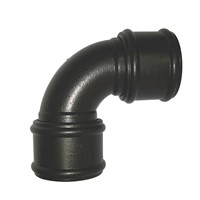 Floplast Ring Seal Soil 110mm 92.5 Degree Bend Double Socket - Cast Iron Style