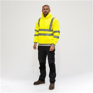 Timco XX Large Hi-Visibility Sweatshirt with Hood Yellow