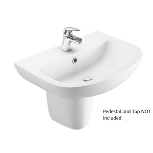 Inspirations Torino 55cm 2 Tap Hole Basin