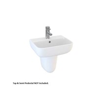 Inspirations Milano Thin Lipped Square 45cm 1 Taphole Basin