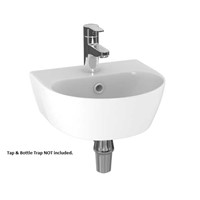 Inspirations Milano Thin Lipped Round 35cm 1 Taphole Basin