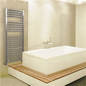 Vogue Chorus MD002 Curved Towel Rail 1200mm High x 500mm Long - Output 428w - Chrome