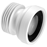 McAlpine 110mm Rigid Straight WC Connector