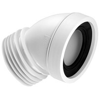 McAlpine 110mm x 45Deg Rigid WC Connector