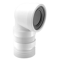 McAlpine 110mm x 90Deg 170 - 250mm Short Radius WC Connector