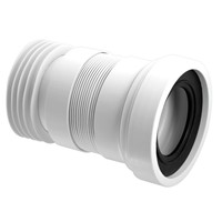 McAlpine 110mm Short Flexible WC Connector - WC-F18R