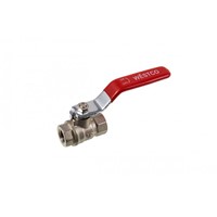 Westco 1/4" Lever Ball Valve Red Handle