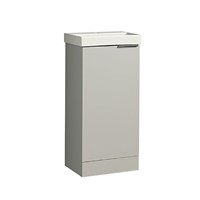 Sensations Alder 400mm Floor Mounted Cloakroom Unit Gloss Light Grey