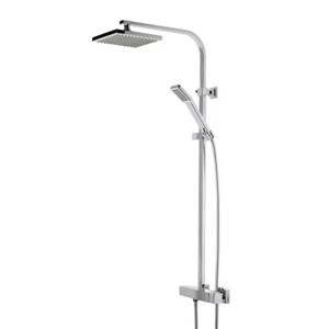 Sensations Chesil Square Exposed Diverter Bar Shower System - Chrome