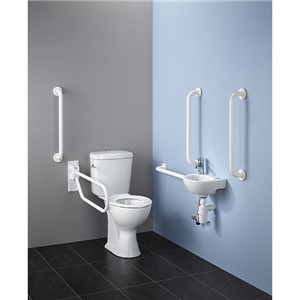 Monaco 2 Doc M Pack with Thermostatic Valve and White Rails - White