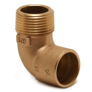 Yorkshire Solder Ring Range 28mm x 1" Male Elbow